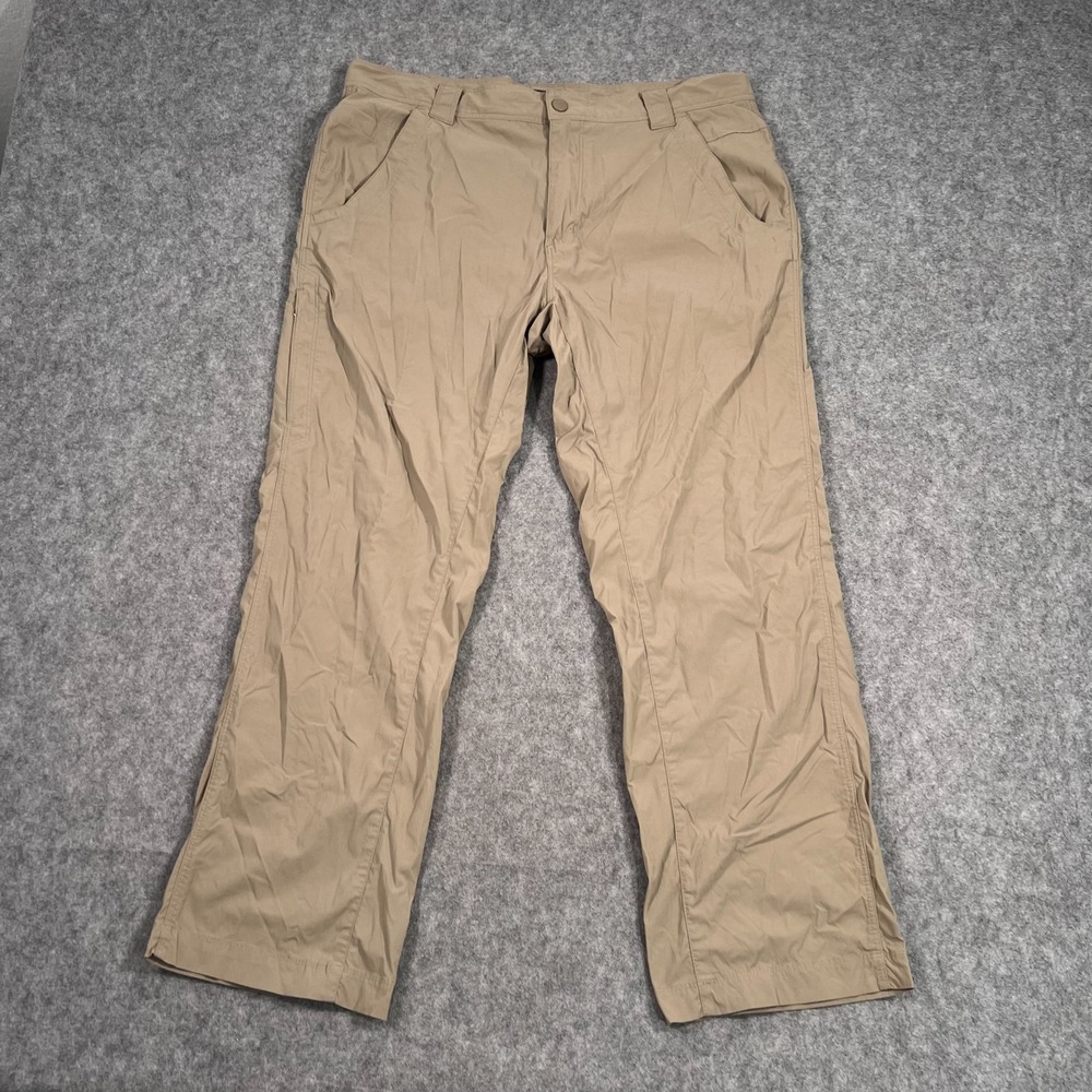 Royal Robbins Brown Khaki Lightweight Stretch Nylon Pants Men's Size 36x28*